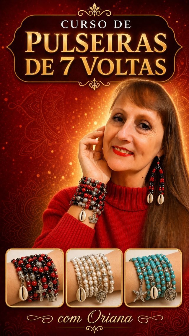 Curso de Pulseiras de 7 Voltas para Orixás, com Oriana
